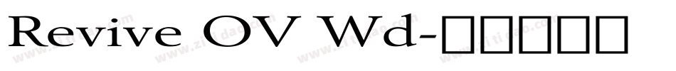 Revive OV Wd字体转换